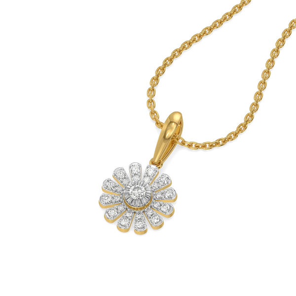 Bloom Pure Gold Lab Diamond Pendant