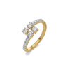 Twin Touch Lab Grown Diamond Ring - Perspective View