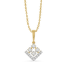Shared Love Pure Gold Lab Grown Diamond Pendant - Front view