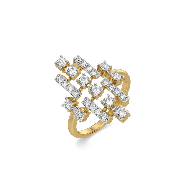 Shared Love Pure Gold Lab Diamond Cocktail Ring