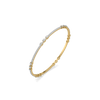Side-by-Side Pure Gold Lab Grown Diamond Bangle