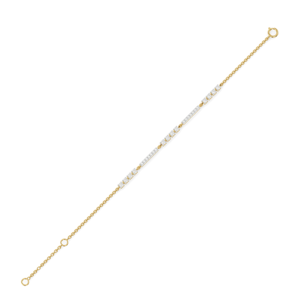 Unbroken Bond Lab Grown Diamond Bracelet - slant line view