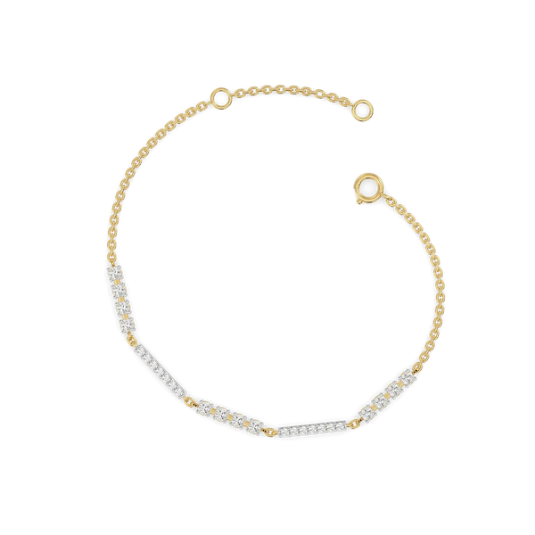 Unbroken Bond Lab Grown Diamond Bracelet - Perspective view