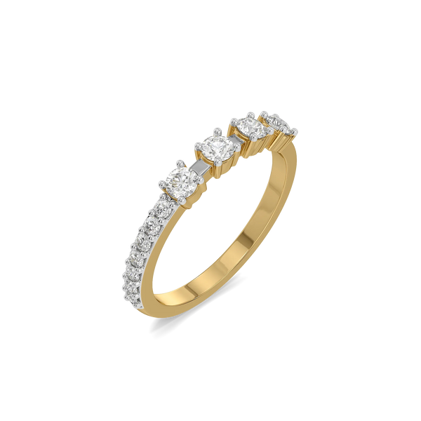 Unbroken Bond Lab Diamond Band Ring - Perspective View