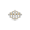 Parallel Steps Lab Grown Diamond Cocktail Ring - Front View