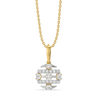 Core Connection Lab Grown Diamond Pendant -Front View