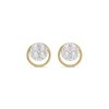 Nova Circle Pure Gold Lab Grown Diamond Stud Earrings