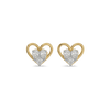 Sweetheart Pure Gold Lab Grown Diamond Stud Earrings