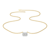Art Deco Pure Gold Lab Grown Diamond Necklace