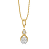 Entwine Circle Pure Gold Lab Grown Diamond Pendant