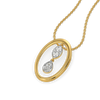 Cascade Marquise Pure Gold Lab Grown Diamond Pendant