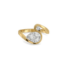 Graceful Swan Pure Gold Lab Grown Diamond Rings