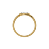 Oval Illusion Pure Gold Lab Grown Diamond Ring