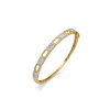 Architect Station Pure Gold Lab Grown Diamond Bangle