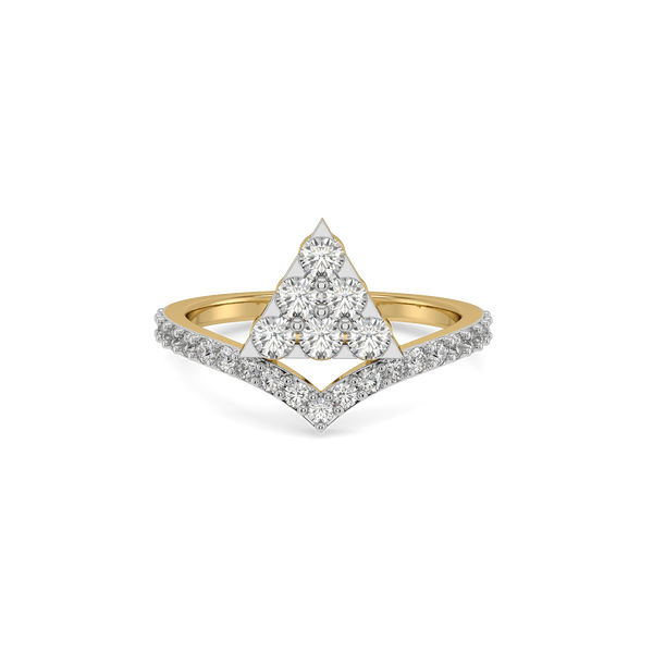 Triangle Arc Lab Grown Diamond Ring