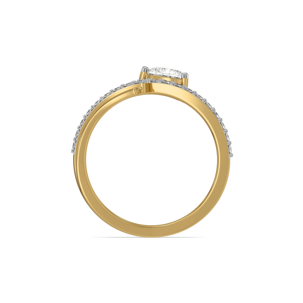 Heart Sweep Lab Grown Diamond Ring