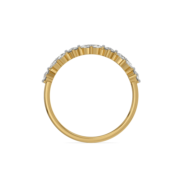 Marquise Rhythm Lab Grown Diamond Ring - Top View