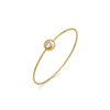 Orbital Solitaire Pure Gold Lab Grown Diamond Bangle