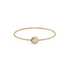 Orbital Solitaire Pure Gold Lab Grown Diamond Bangle