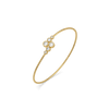 Pebble Cuff Pure Gold Lab Grown Diamond Bangle