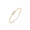 Soulmate Pear Pure Gold Lab Grown Diamond Bangle