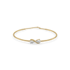 Soulmate Pear Pure Gold Lab Grown Diamond Bangle