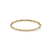 Sculpted Solitaire Pure Gold Lab Grown Diamond Bangle