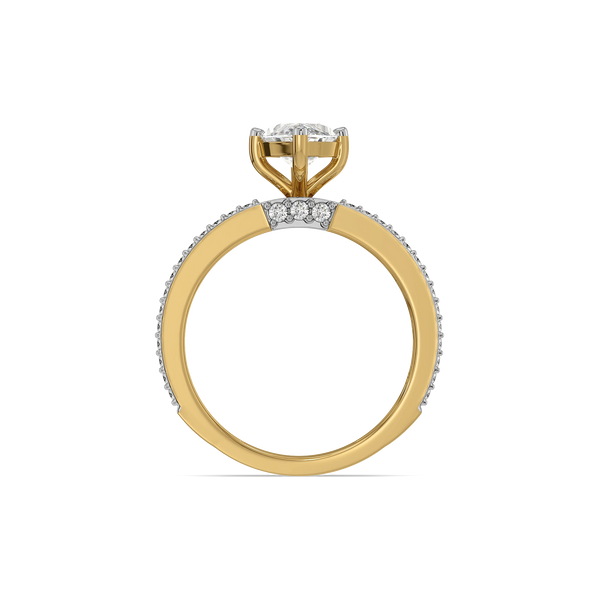 Marquise Arc Lab Grown Diamond Ring