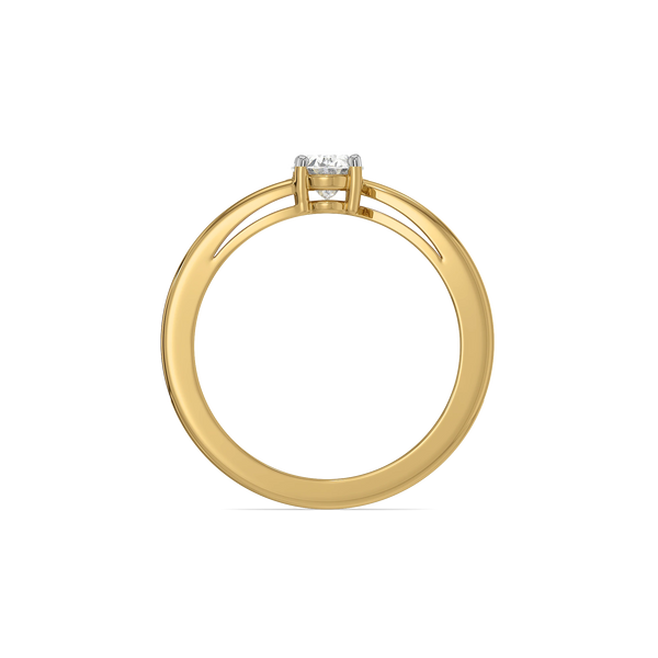 Oval Channel Lab Grown Diamond Ring