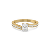 Oval Channel Lab Grown Diamond Ring
