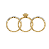 Bloom Stack Pure Gold Lab Diamond Ring Set - Top View