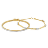 Wrist Stack - Pure Gold Lab Diamond Bracelet Set