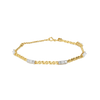 Wrist Stack - Pure Gold Lab Diamond Bracelet Set
