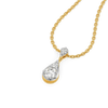 Teardrop Trio - Pure Gold Lab Diamond Pendant and Drop Earrings Set