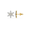 Diamond Bloom - Pure Gold Lab Diamond Floral Pendant and Earrings Set