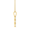 Triple Marquise Drop Pure Gold Lab Diamond Marquise Drop Pendant - Side View
