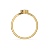 Oval Bezel Lab Grown Diamond Ring - Top View