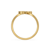 Toi et Moi Pear & Oval Ring - Top View
