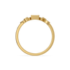Mixed Cut Lab Grown Diamond Ring - Top view