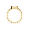 Emerald Cut Lab Grown Diamond Solitaire Ring - Top View