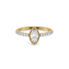 Marquise Bezel Lab Grown Diamond Ring - Front View