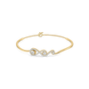 Infinity Knot Lab Grown Diamond Oval Bangle - Front View