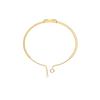 Emerald Bar Three Stone Lab Diamond Bangle - Top View