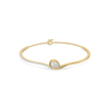 Pear Hugged Lab Grown Diamond Bangle - Front view
