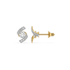 Swirl Spark Lab Grown Diamond Stud