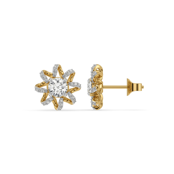 Star Twist Lab Grown Diamond Studs
