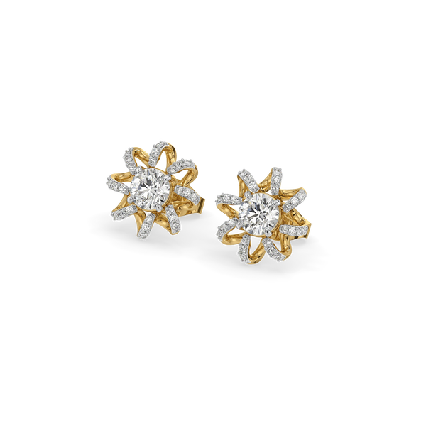 Star Twist Lab Grown Diamond Studs