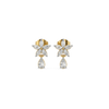 Viez Floral Lab Grown Diamond Earrings