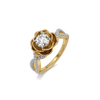 Rose Bloom Lab Grown Diamond Ring - Perspective View