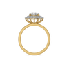 Double Halo Lab Grown Diamond Ring - Top View